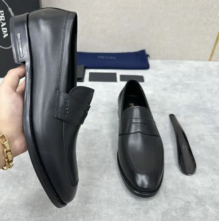 hype Prada Leather Shoes