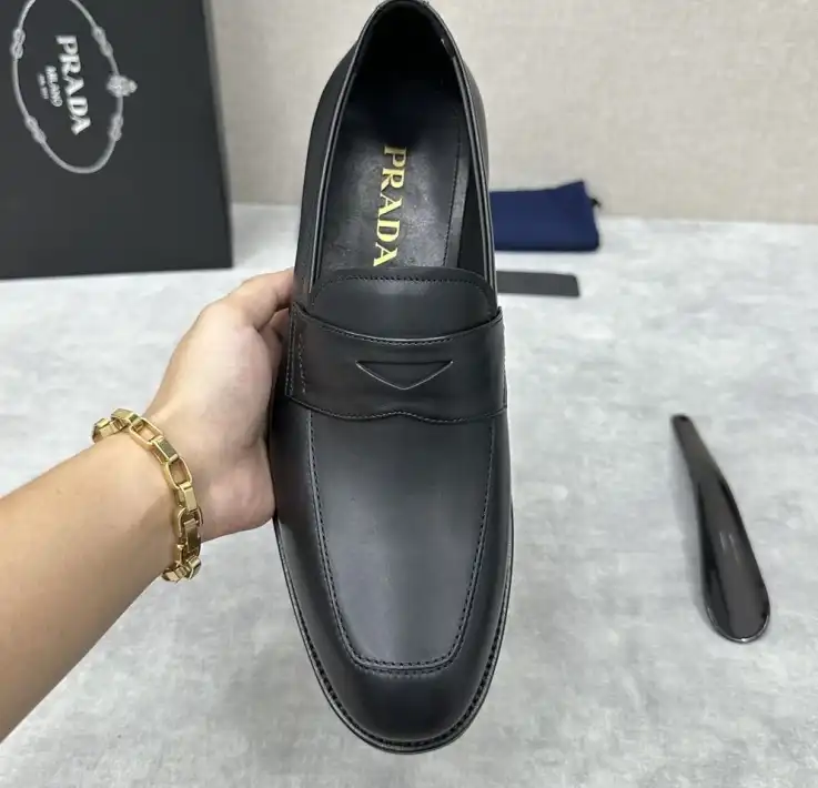 hype Prada Leather Shoes