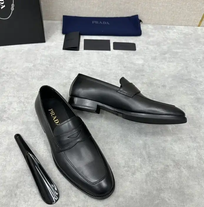 hype Prada Leather Shoes