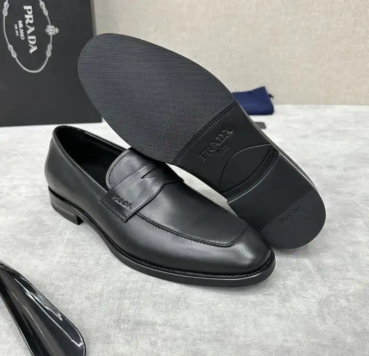 hype Prada Leather Shoes