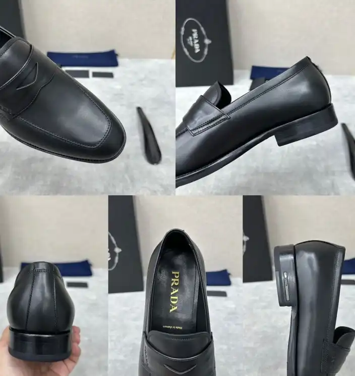 hype Prada Leather Shoes