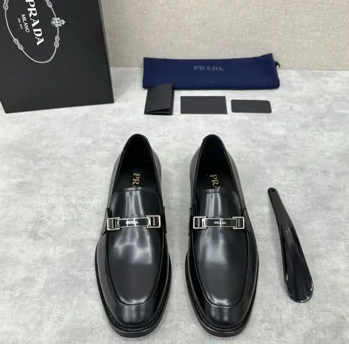 hype Prada Leather Shoes