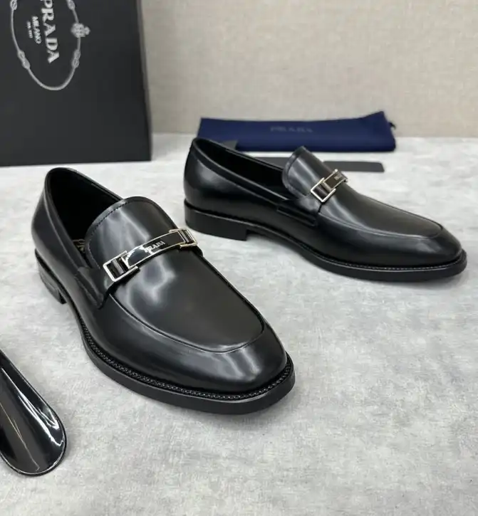 hype Prada Leather Shoes