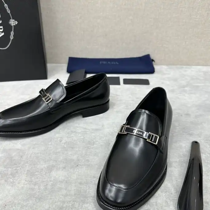 hype Prada Leather Shoes