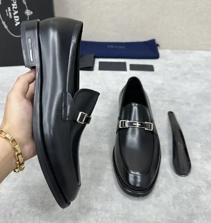 hype Prada Leather Shoes