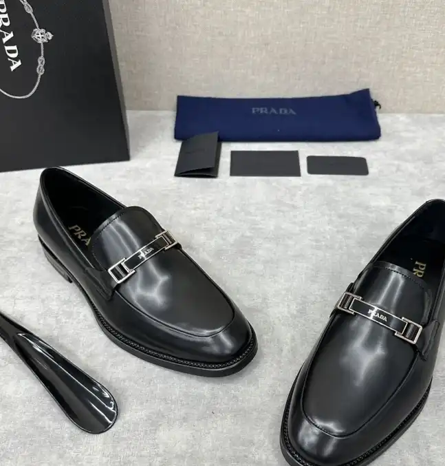 hype Prada Leather Shoes