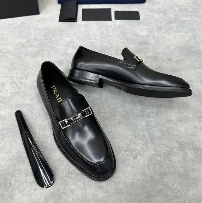 hype Prada Leather Shoes