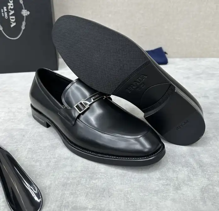 hype Prada Leather Shoes