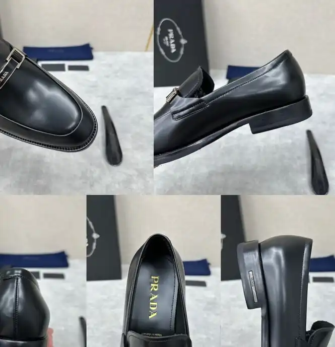 hype Prada Leather Shoes