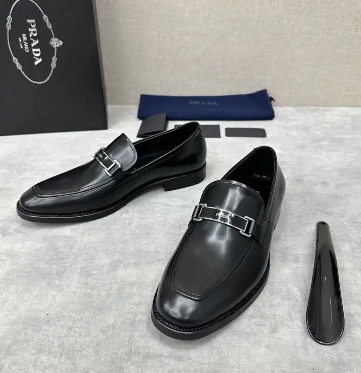 hype Prada Leather Shoes