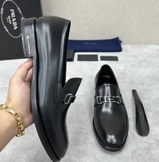 hype Prada Leather Shoes