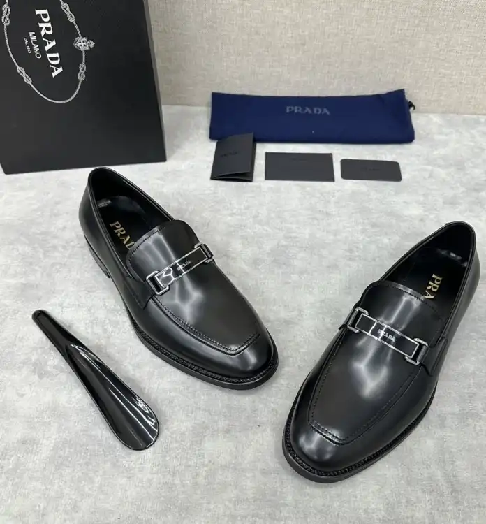 hype Prada Leather Shoes