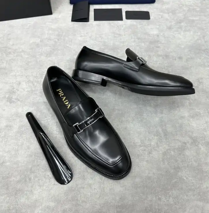 hype Prada Leather Shoes