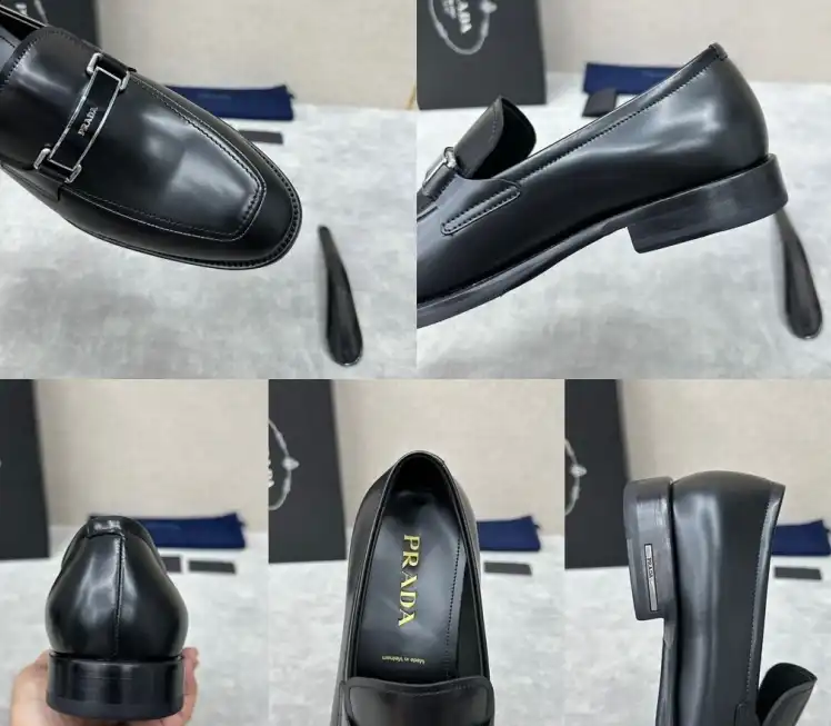 hype Prada Leather Shoes