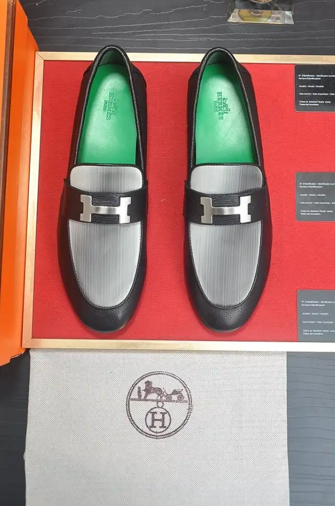 hype Hermes Leather Shoes