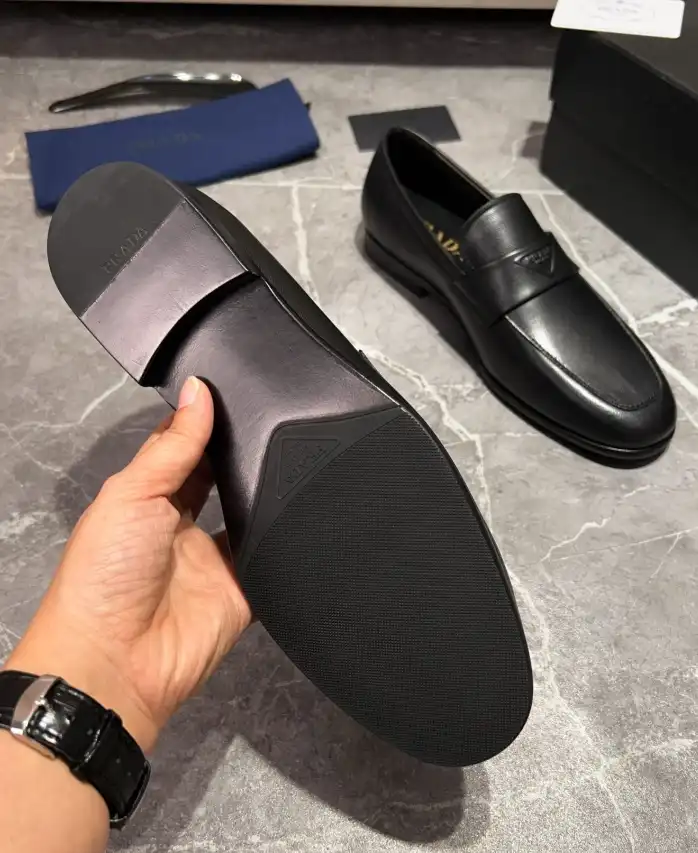 hype Prada Leather Shoes