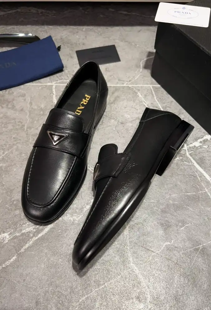 hype Prada Leather Shoes