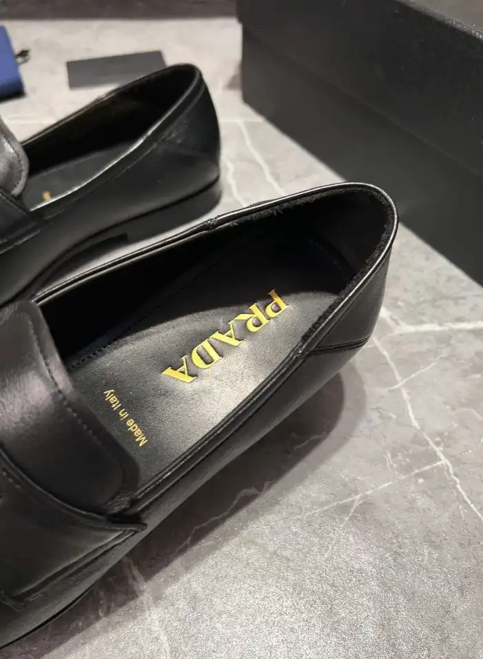 hype Prada Leather Shoes