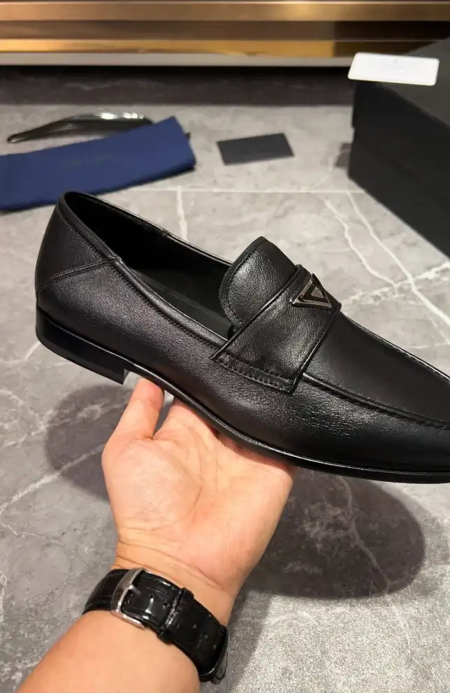 hype Prada Leather Shoes