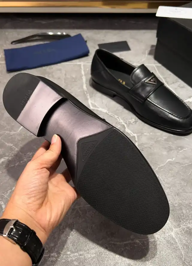 hype Prada Leather Shoes