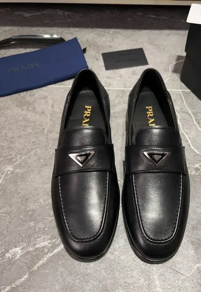 hype Prada Leather Shoes