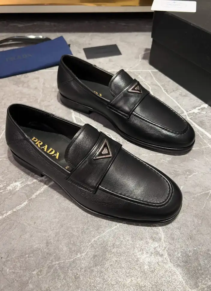 hype Prada Leather Shoes