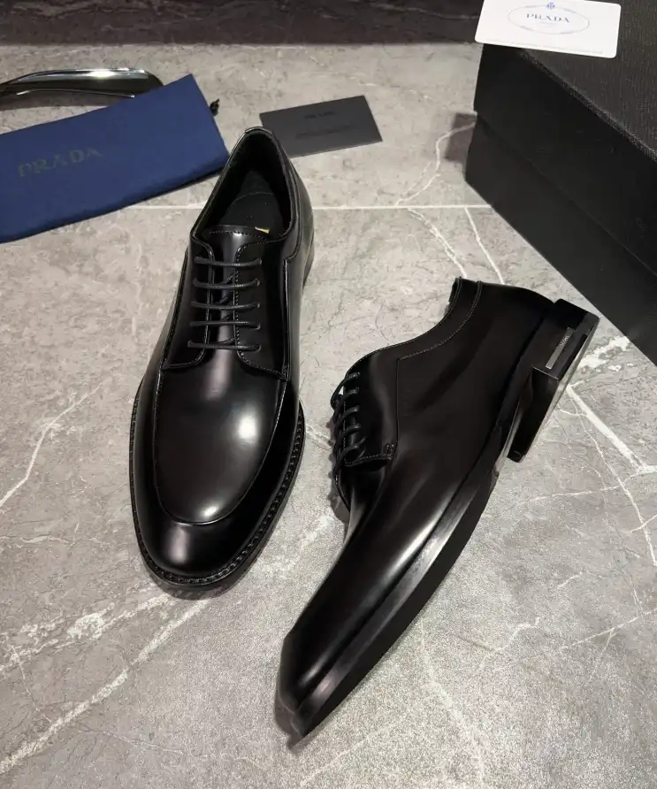 hype Prada Leather Shoes