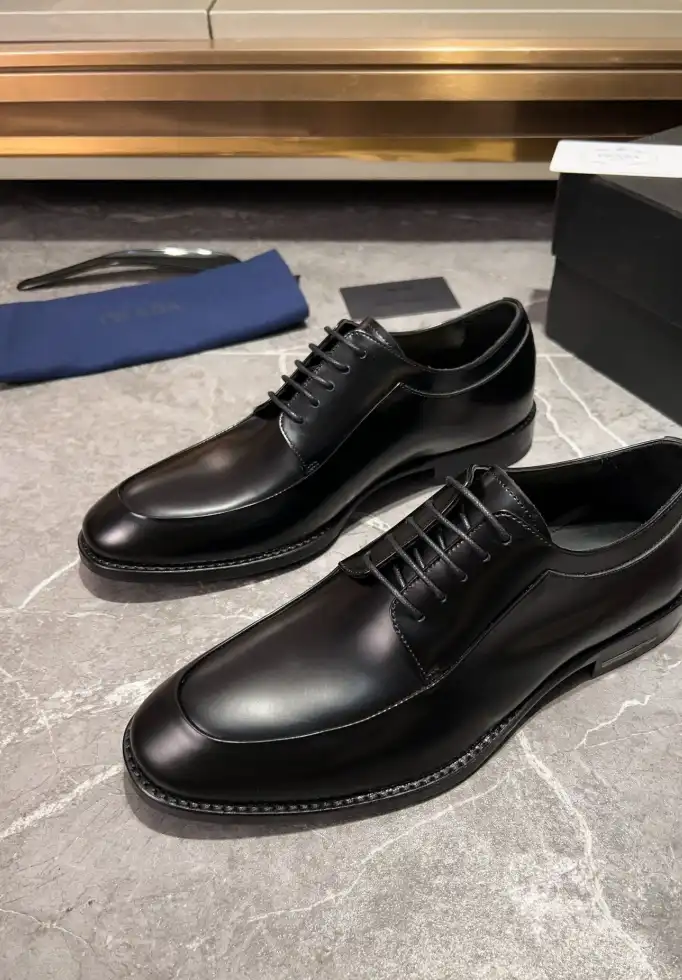 hype Prada Leather Shoes