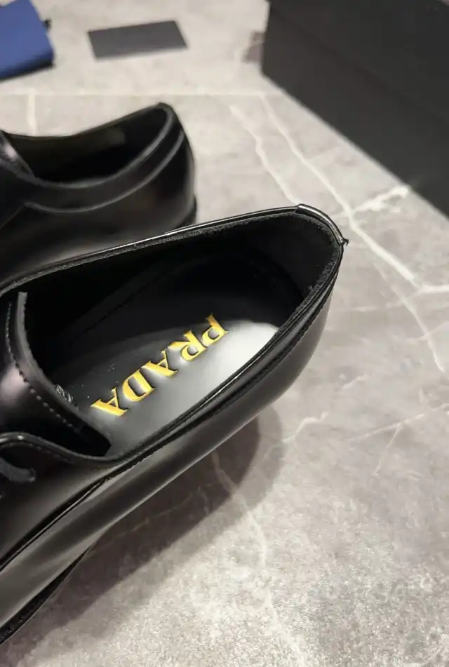 hype Prada Leather Shoes