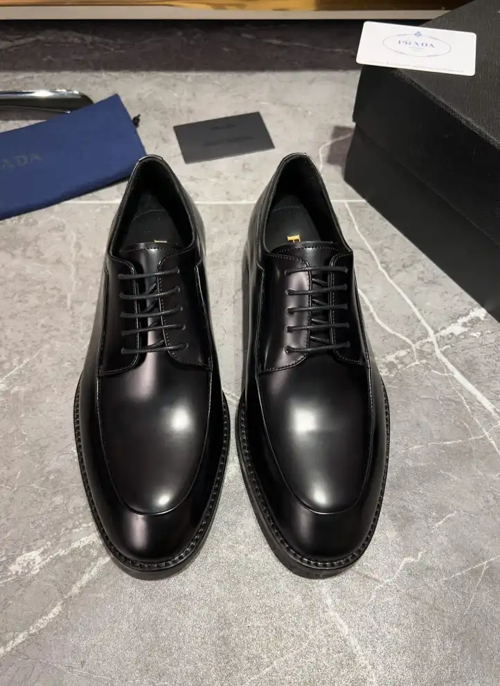 hype Prada Leather Shoes