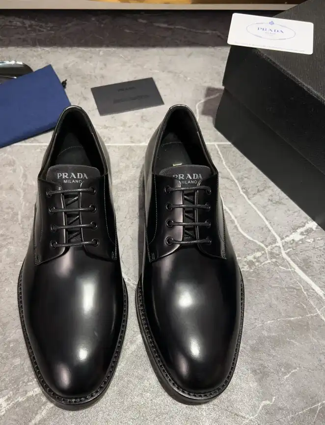 hype Prada Leather Shoes