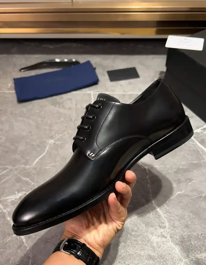 hype Prada Leather Shoes