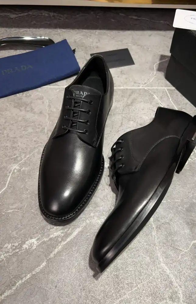 hype Prada Leather Shoes