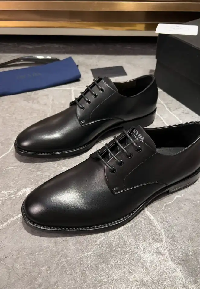 hype Prada Leather Shoes