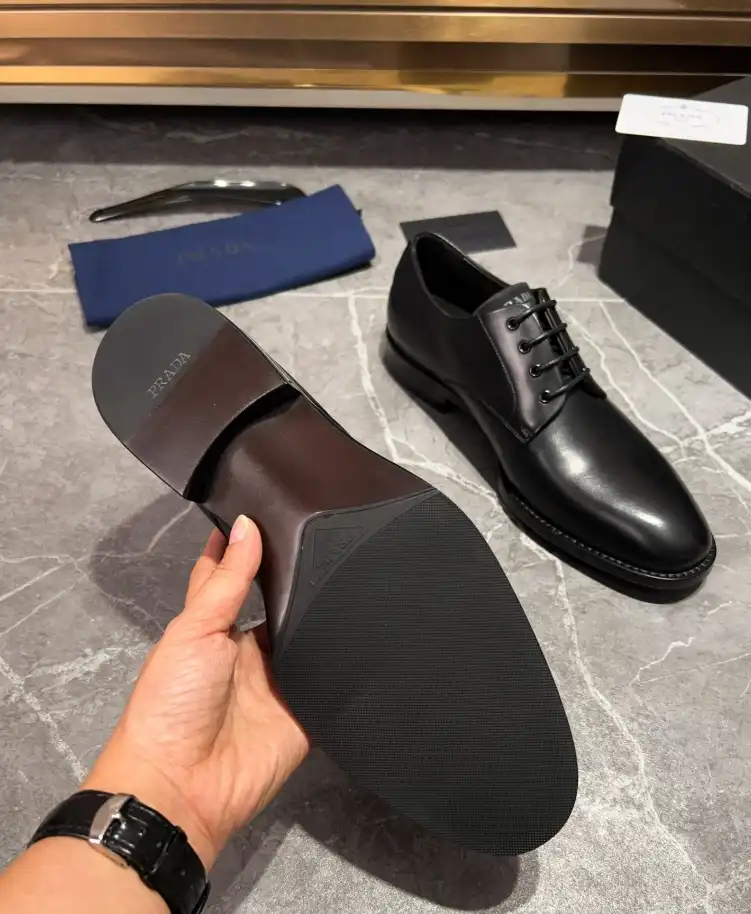 hype Prada Leather Shoes