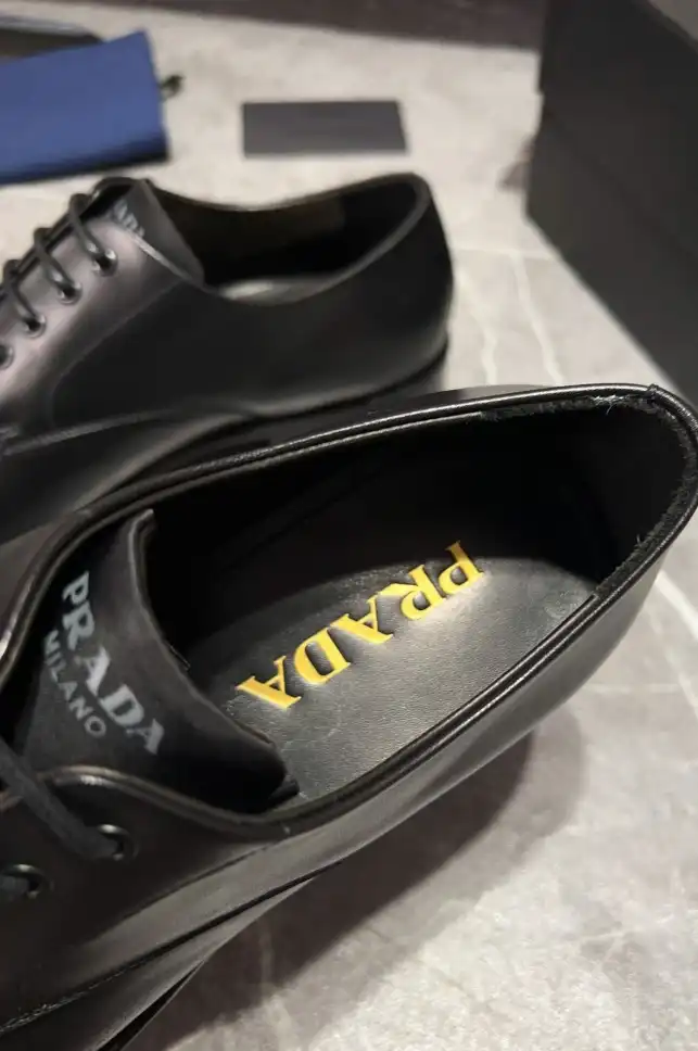 hype Prada Leather Shoes