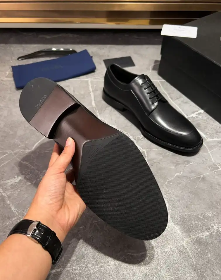 hype Prada Leather Shoes