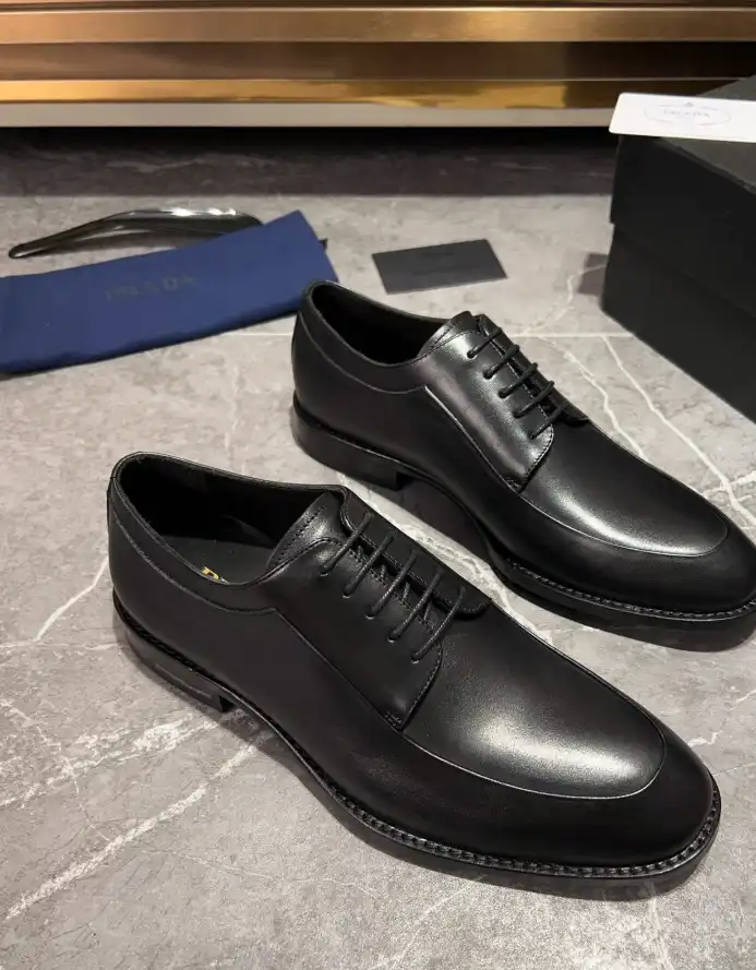 hype Prada Leather Shoes