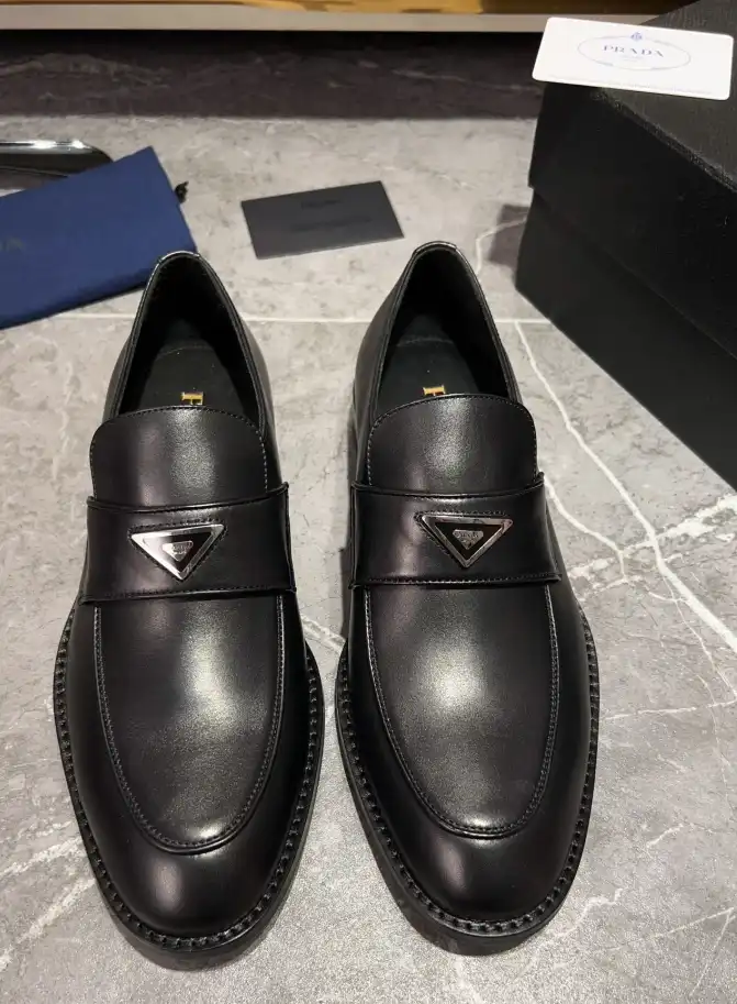 hype Prada Leather Shoes