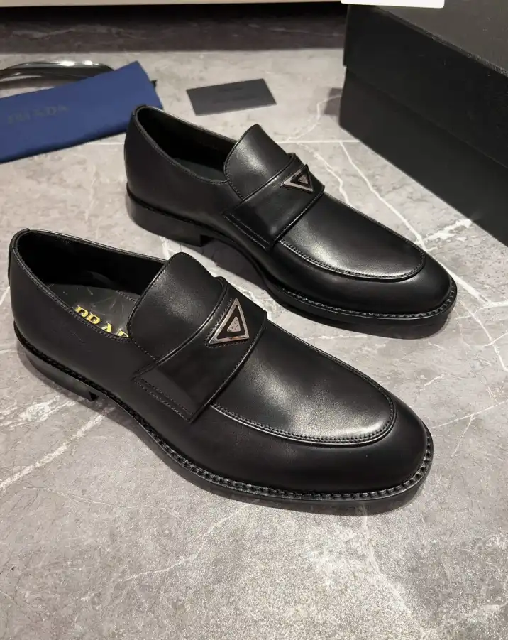 hype Prada Leather Shoes