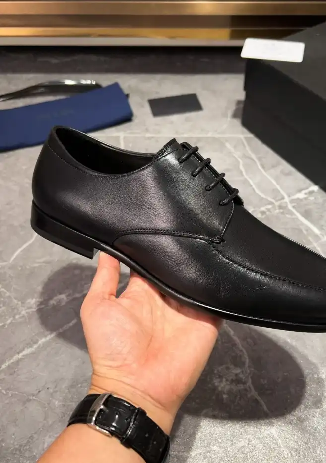 hype Prada Leather Shoes