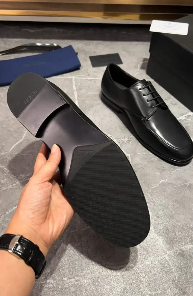 hype Prada Leather Shoes