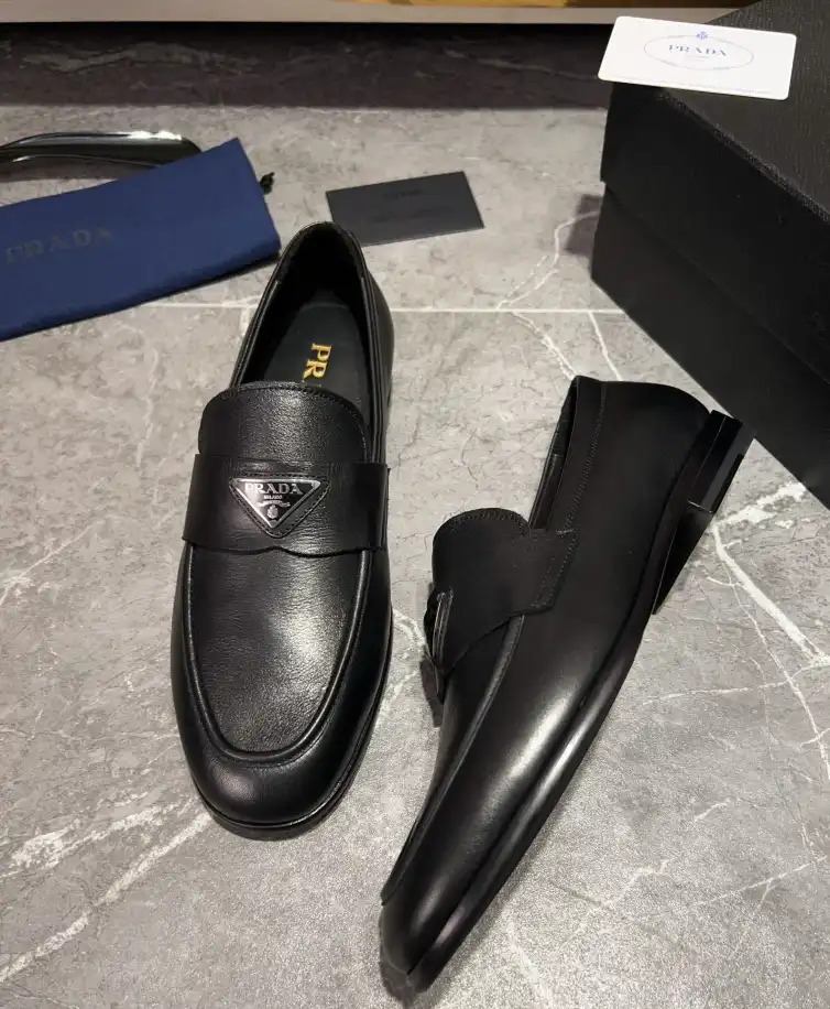 hype Prada Leather Shoes