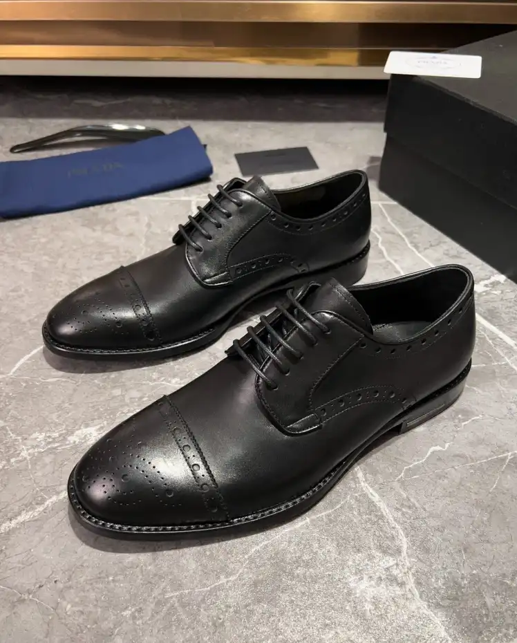 hype Prada Leather Shoes