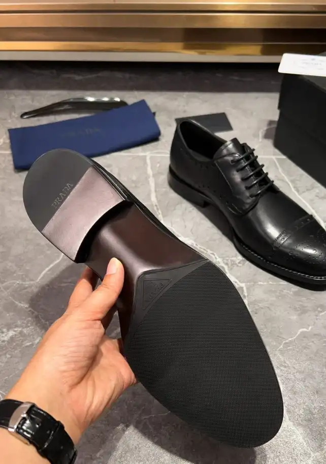 hype Prada Leather Shoes