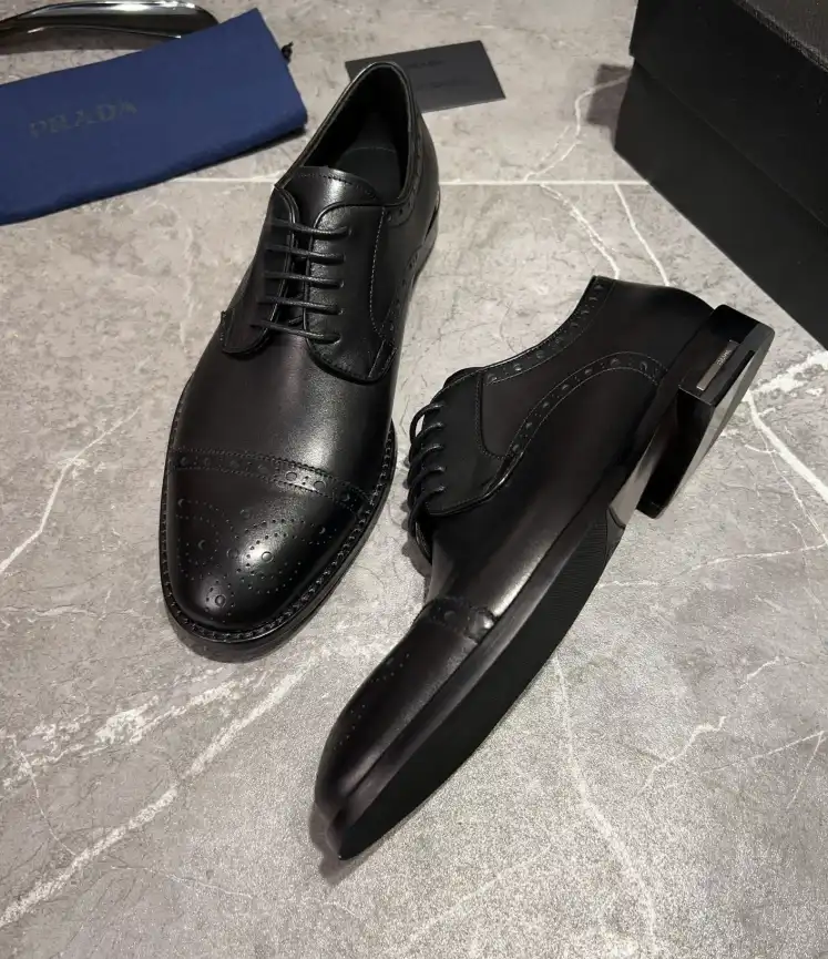 hype Prada Leather Shoes