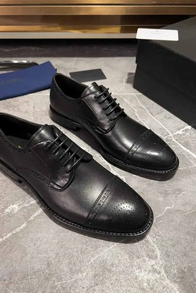 hype Prada Leather Shoes