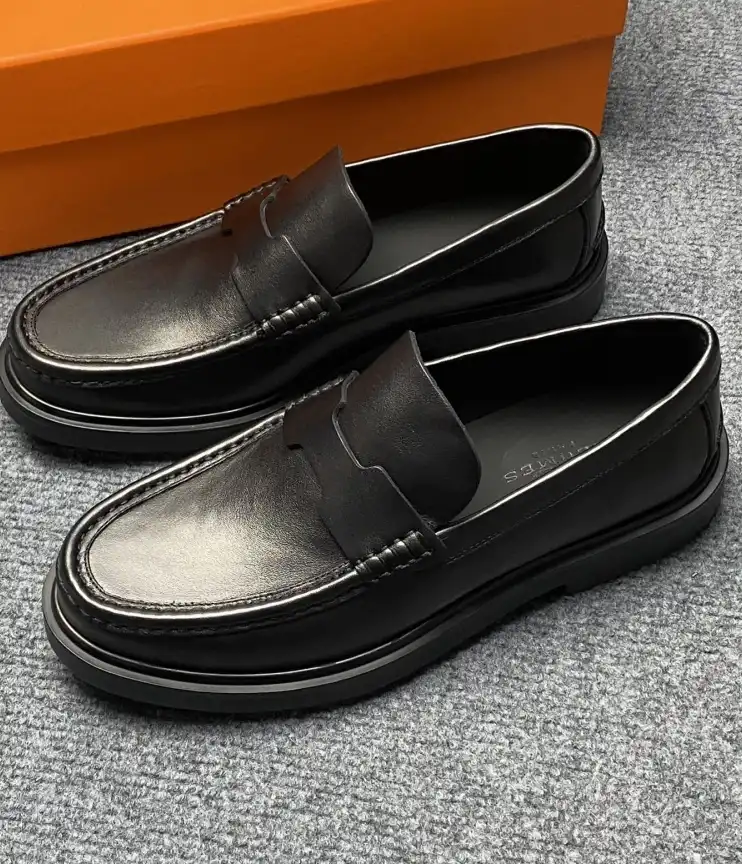 hype Hermes Leather Shoes