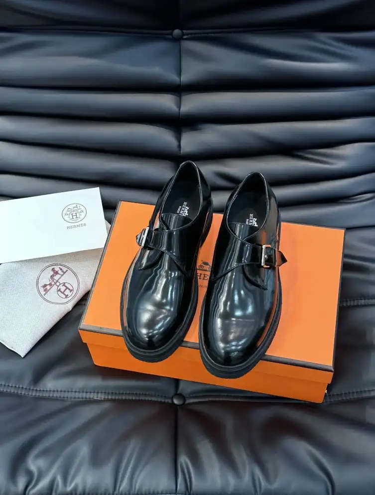 hype Hermes Leather Shoes