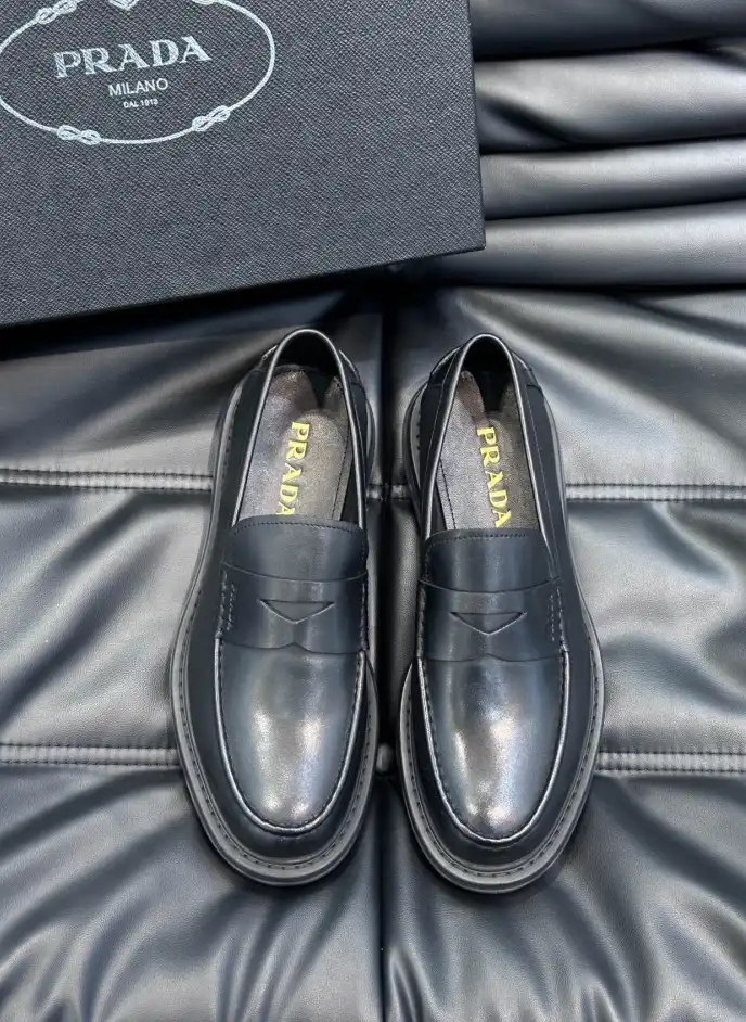 hype Prada Leather Shoes